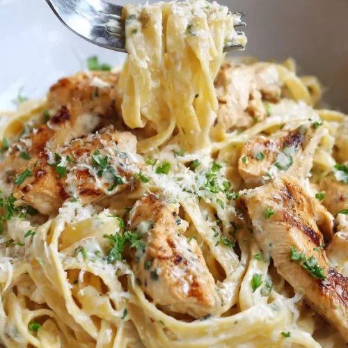 Chicken Alfredo recipe with jar sauce
