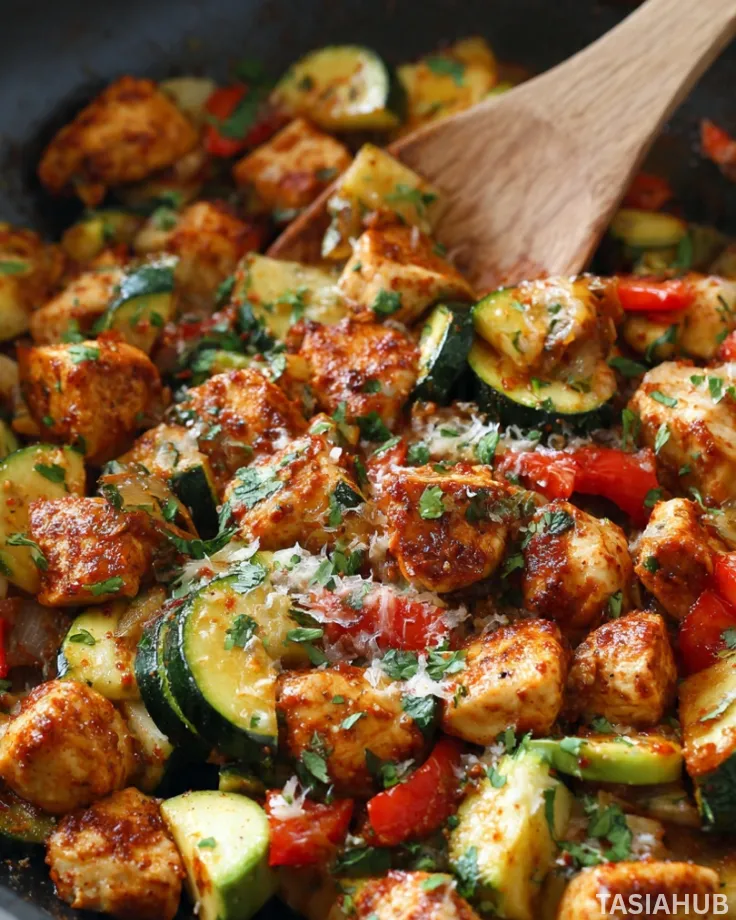 Tex Mex Chicken and Zucchini Skillet