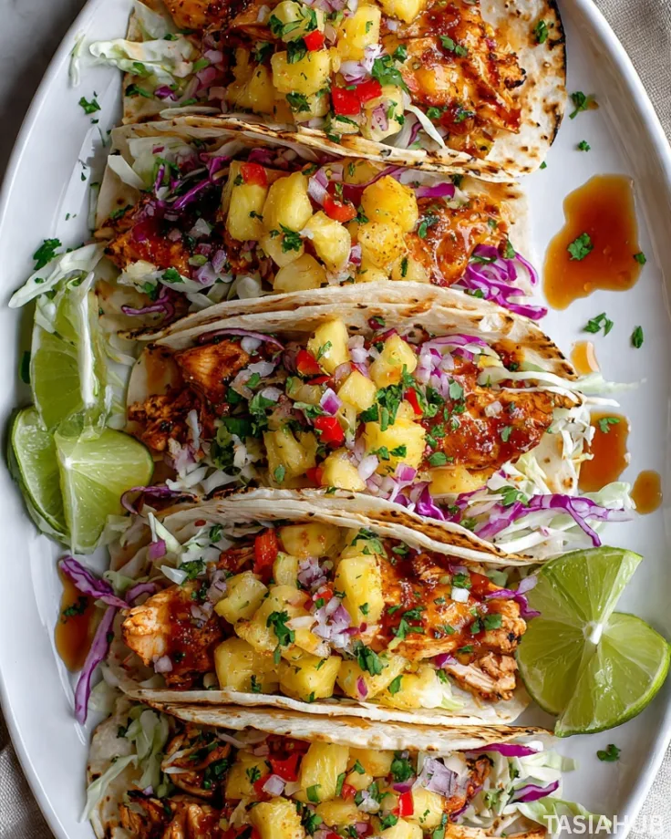 Hawaiian Chicken Tacos