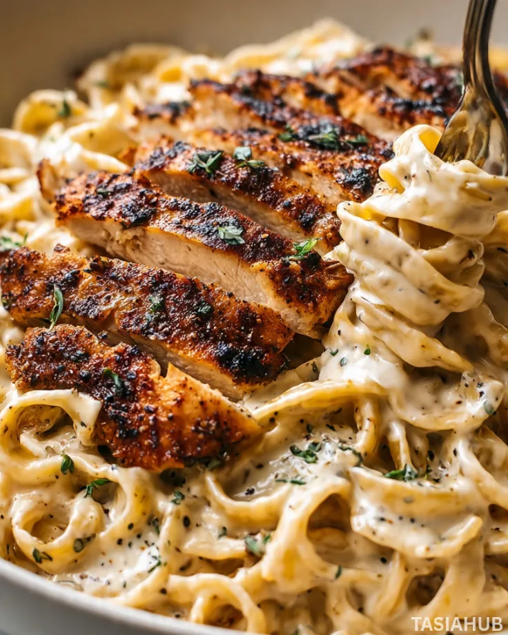 Blackened Chicken Alfredo