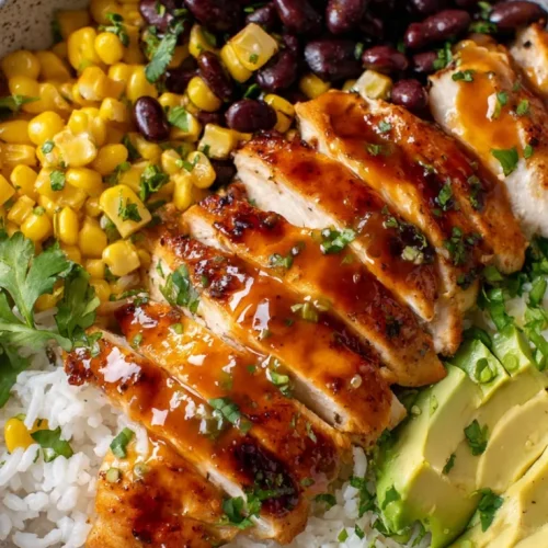 Honey lime chicken bowl