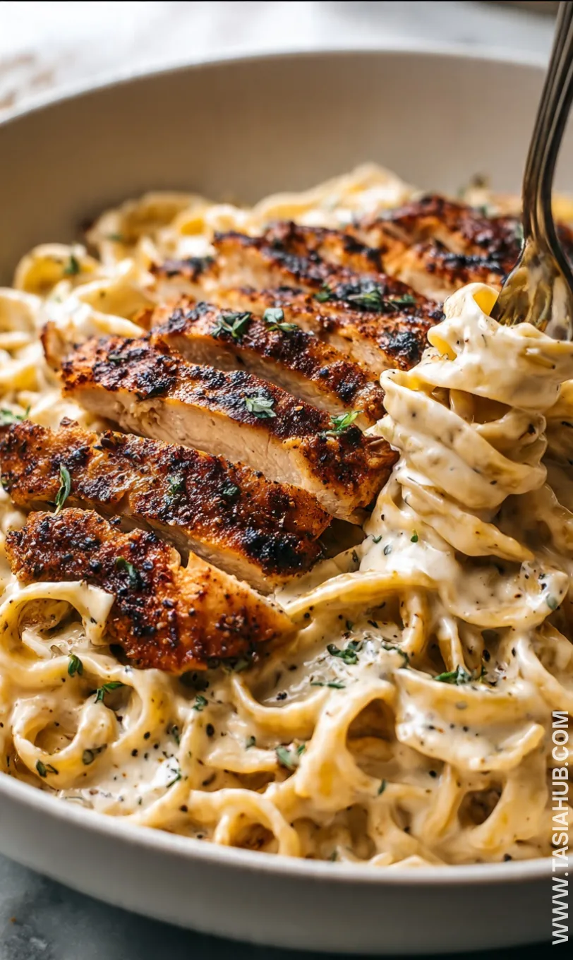 blackened chicken Alfredo recipe