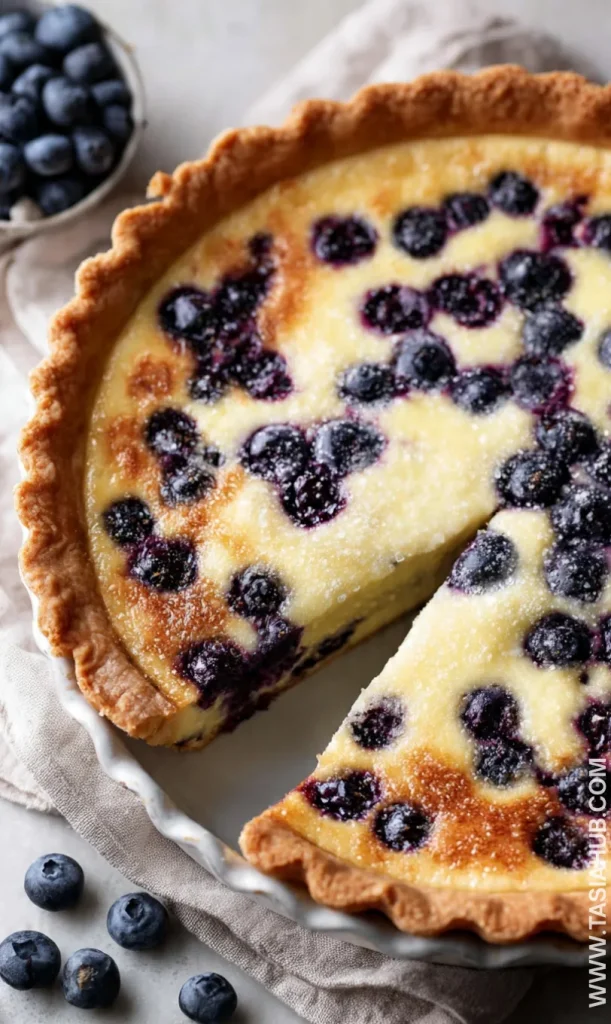 blueberry custard pie recipe