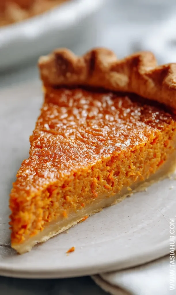 carrot pie slice