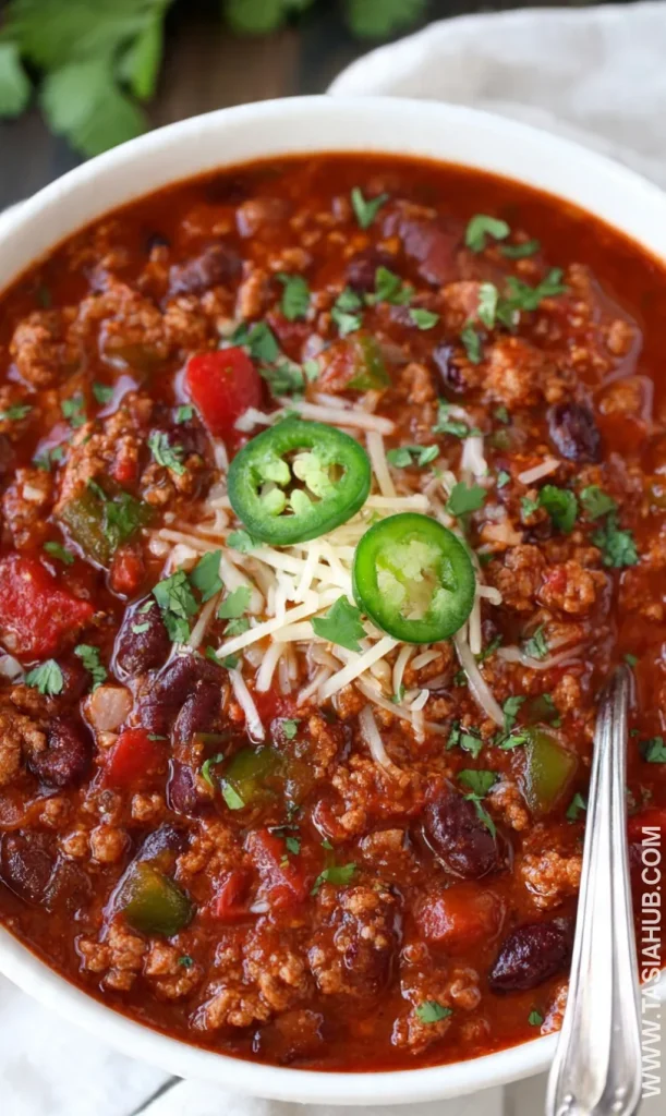 crockpot ground turkey chili