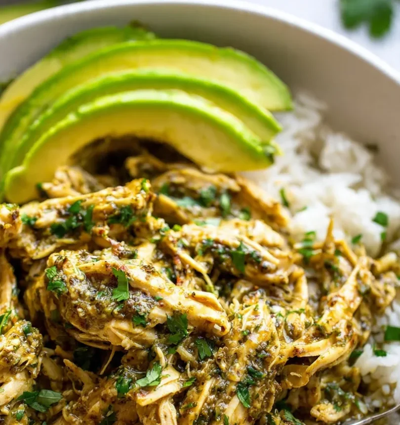 Crockpot Salsa Verde Chicken