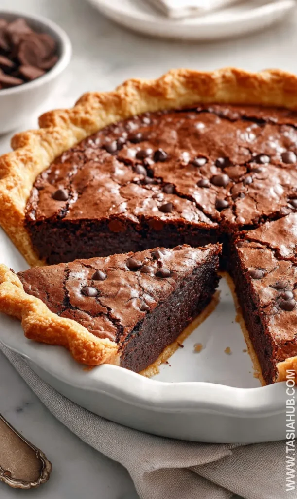 gooey brownie pie