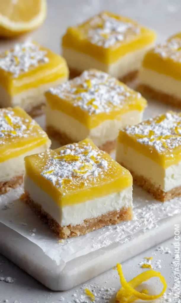 lazy day lemon cream pie bars recipe