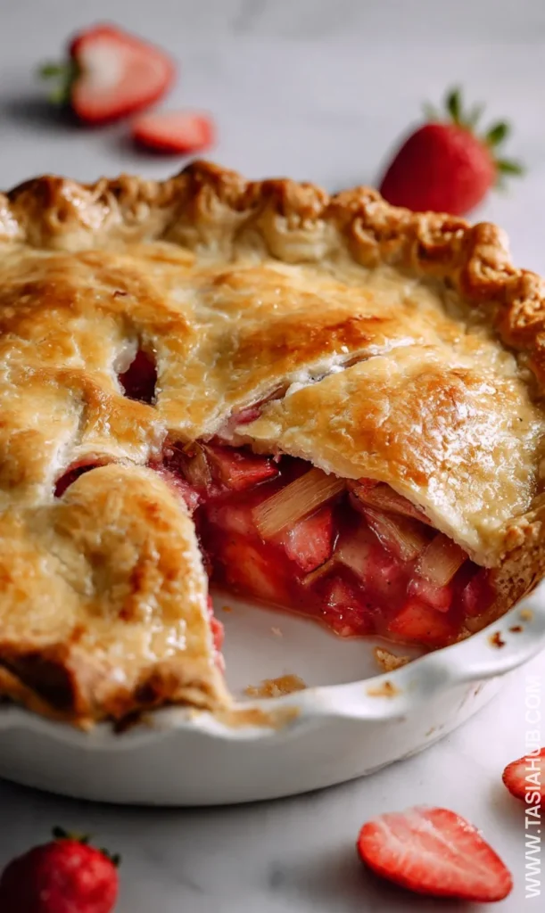 rhubarb strawberry pie