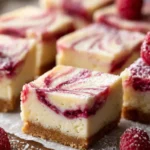 Raspberry cheesecake bars