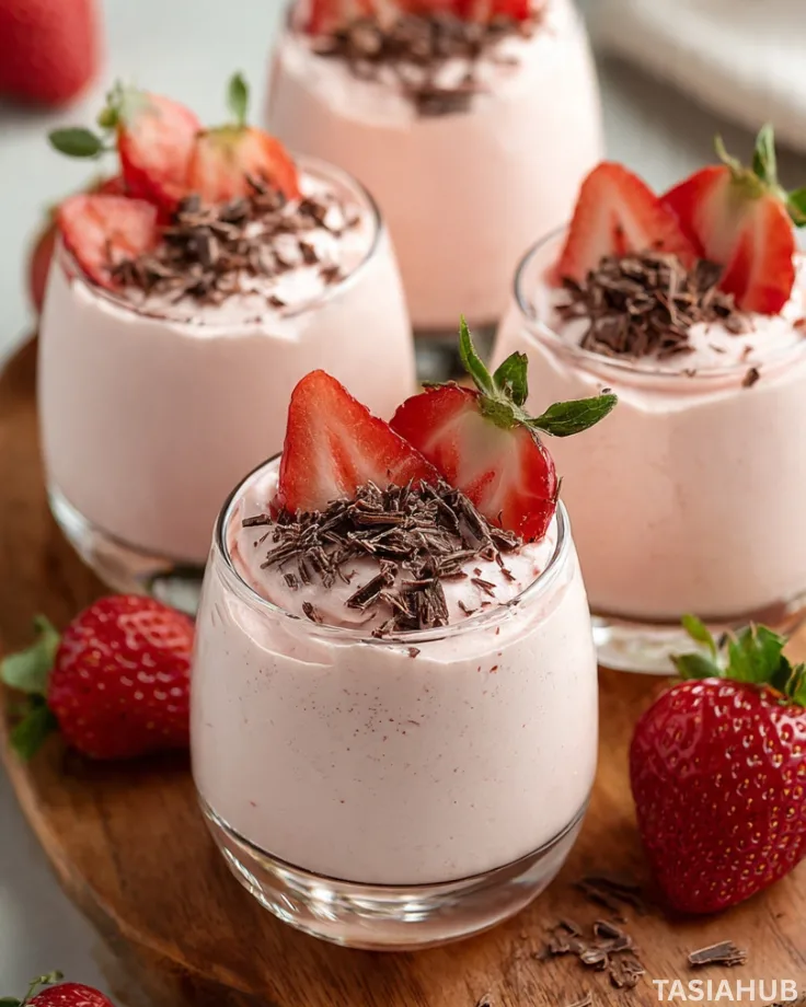 Strawberry mousse