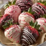 Valentine covered strawberries