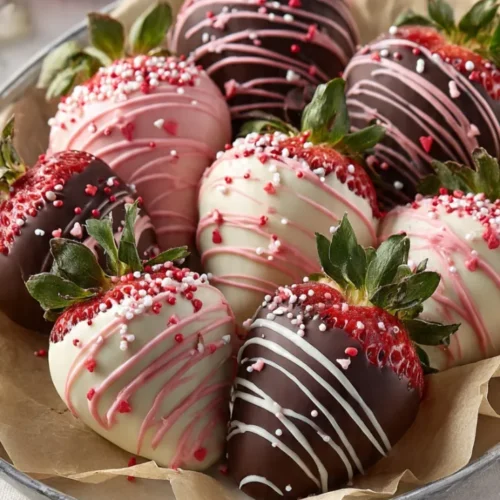 Valentine covered strawberries