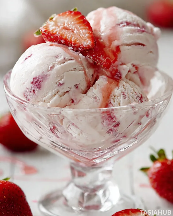 Strawberry ice cream