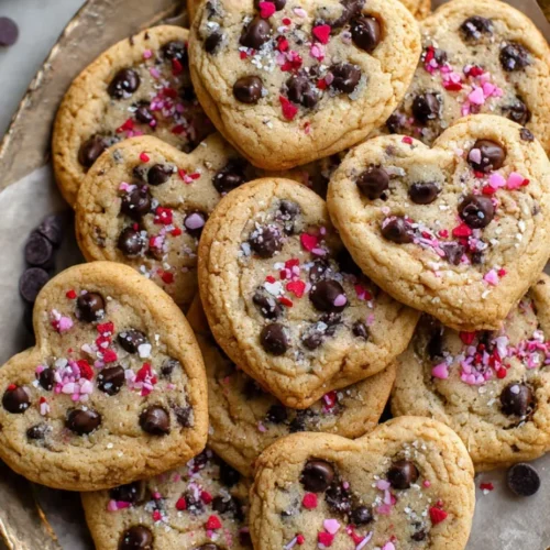 Valentine's chocolate chip cookies