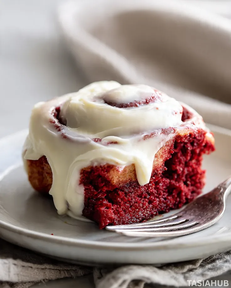 Red velvet cinnamon rolls