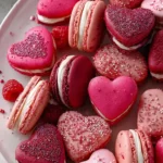Heart macarons
