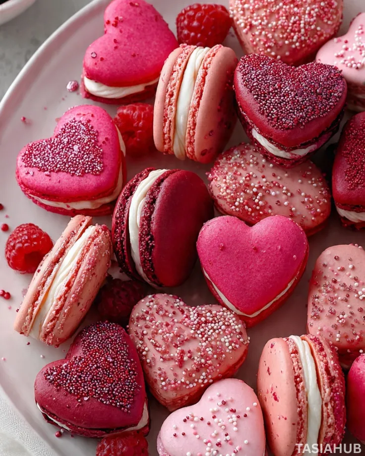 Heart Macarons