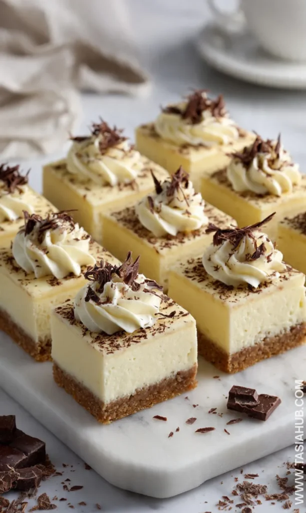 Baileys Irish cream cheesecake bars