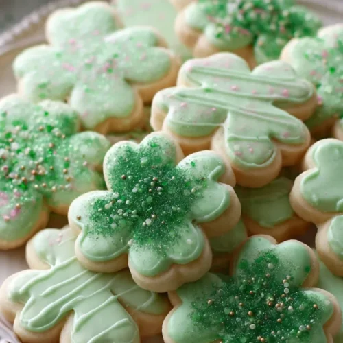 Shamrock sugar cookies
