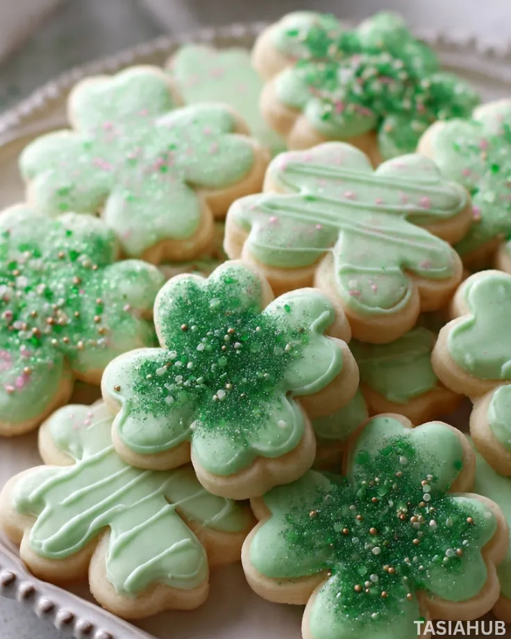 Shamrock sugar cookies