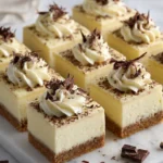 Bailey's Irish cream cheesecake bars