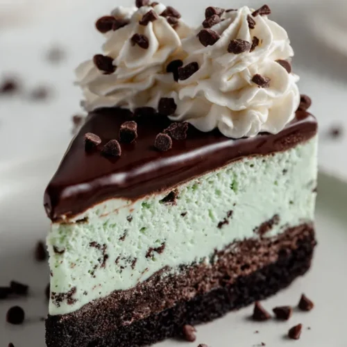 Mint chocolate chip ice cream cake
