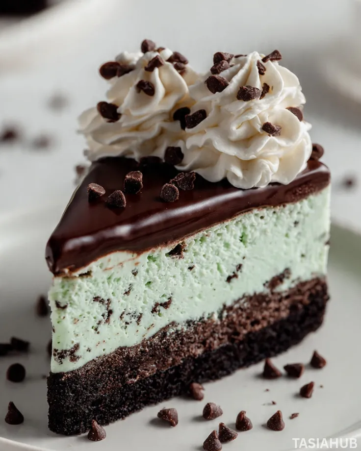 Mint chocolate chip ice cream cake