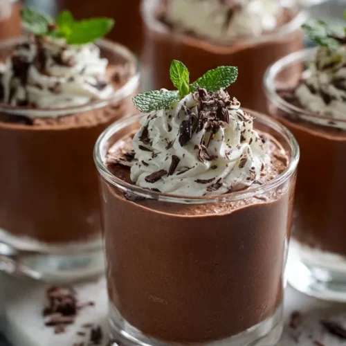 Mint chocolate mousse