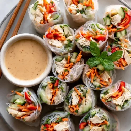 Chicken spring rolls