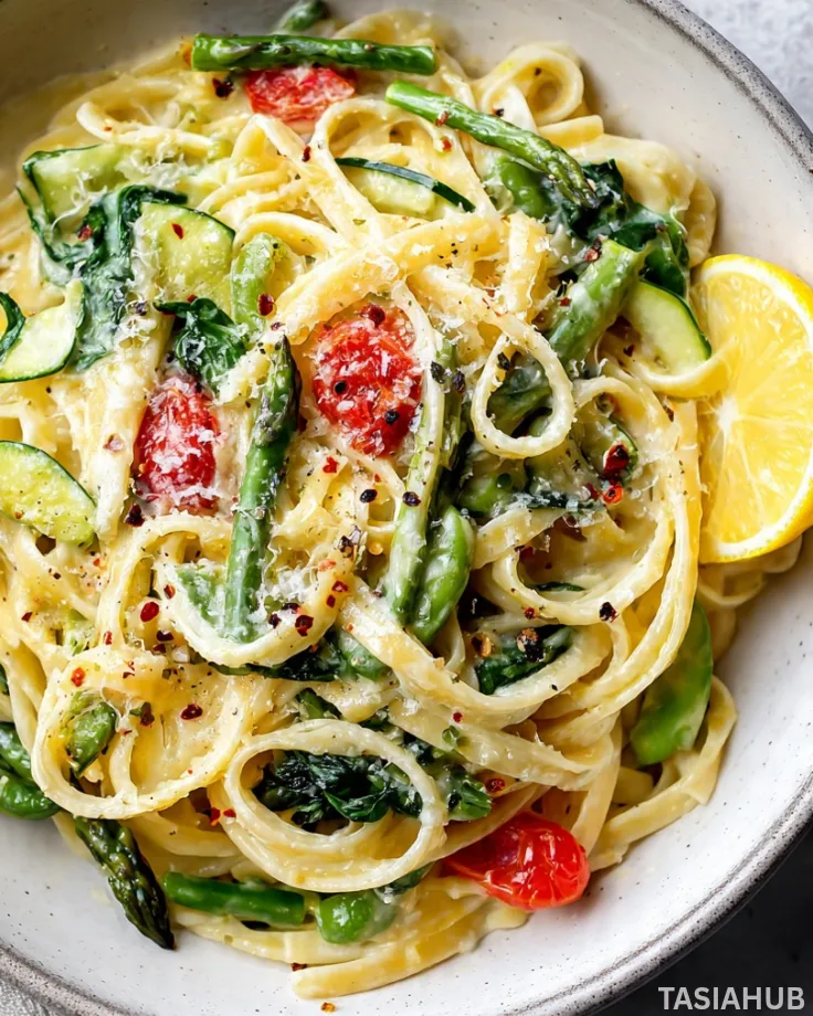 Spring vegetable pasta