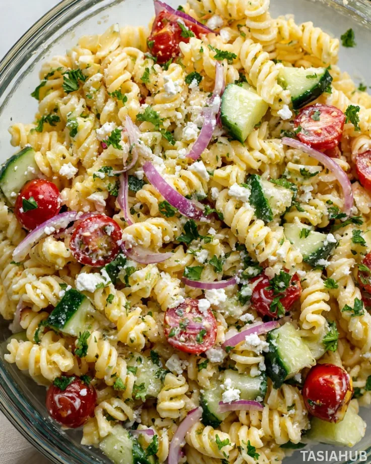 Lemon pasta salad