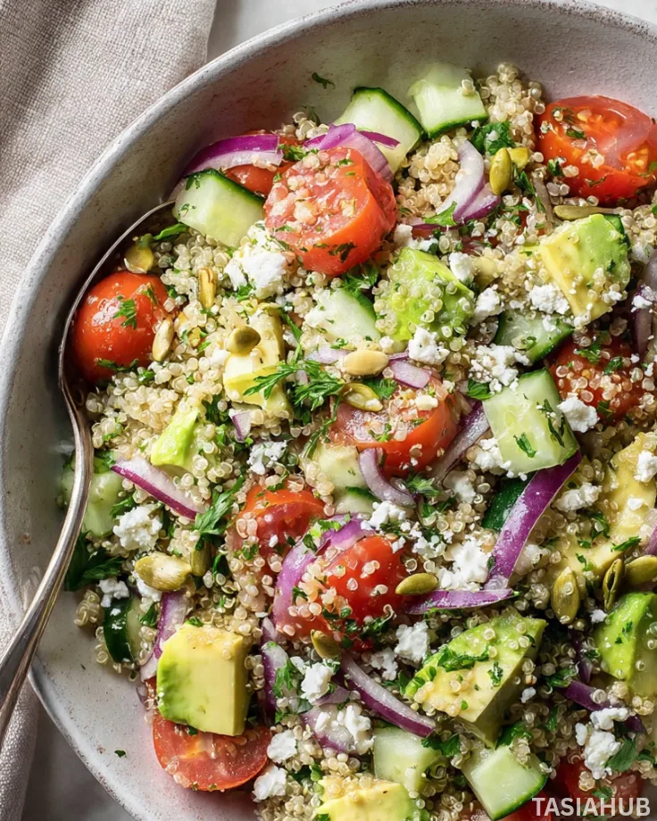 Quinoa avocado salad