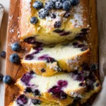 Blueberry cream cheese bread