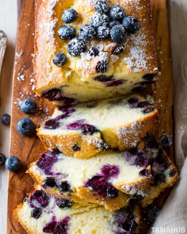 Blueberry cream cheese bread