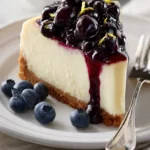 Lemon blueberry cheesecake