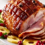 Easter glazed ham