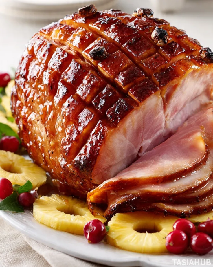 Easter glazed ham