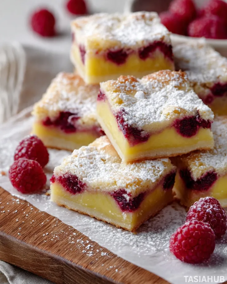 Raspberry lemon bars