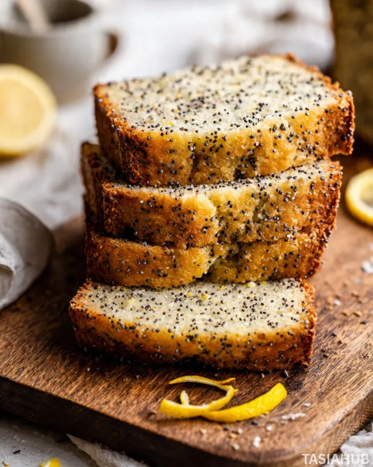 Lemon poppy seed loaf