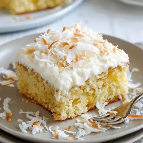 Pineapple coconut cake