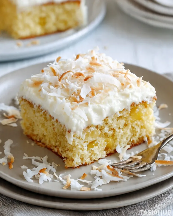 Pineapple coconut cake
