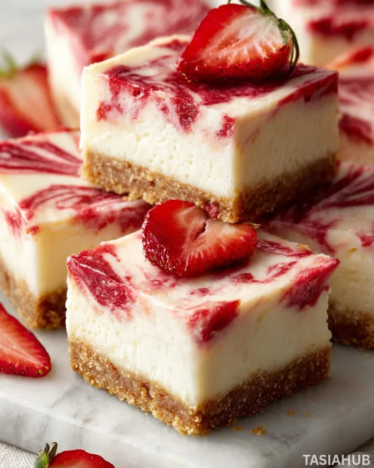 Strawberry cheesecake bars