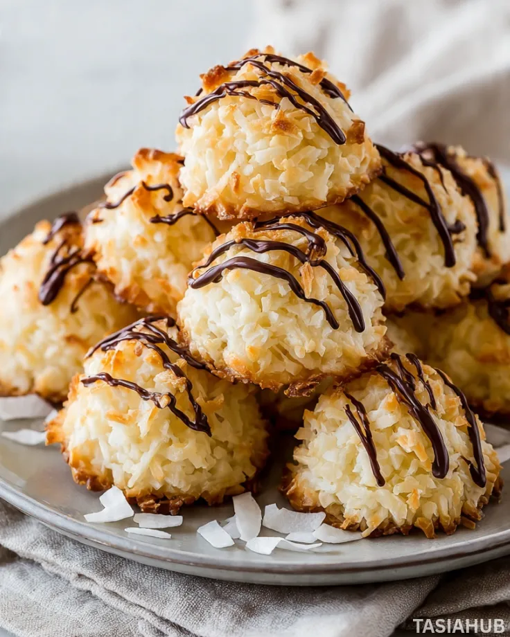 Coconut macaroons with condensed milk