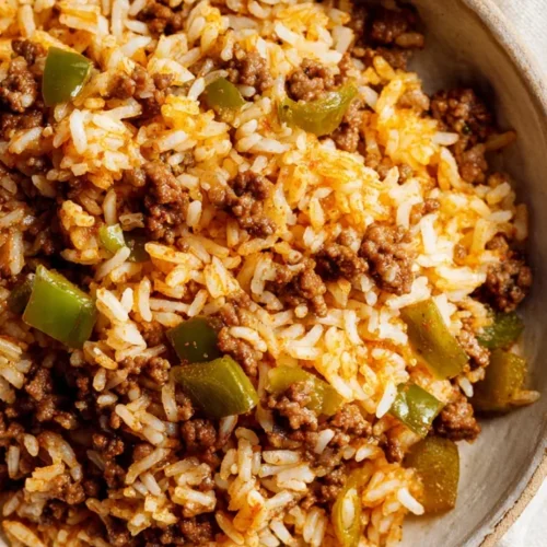 Dirty rice with ground beef
