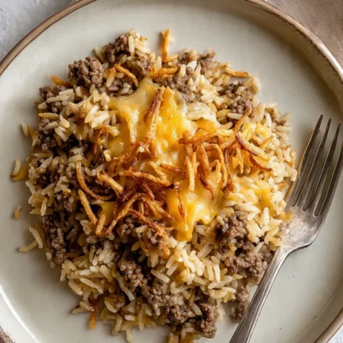 French onion ground beef and rice