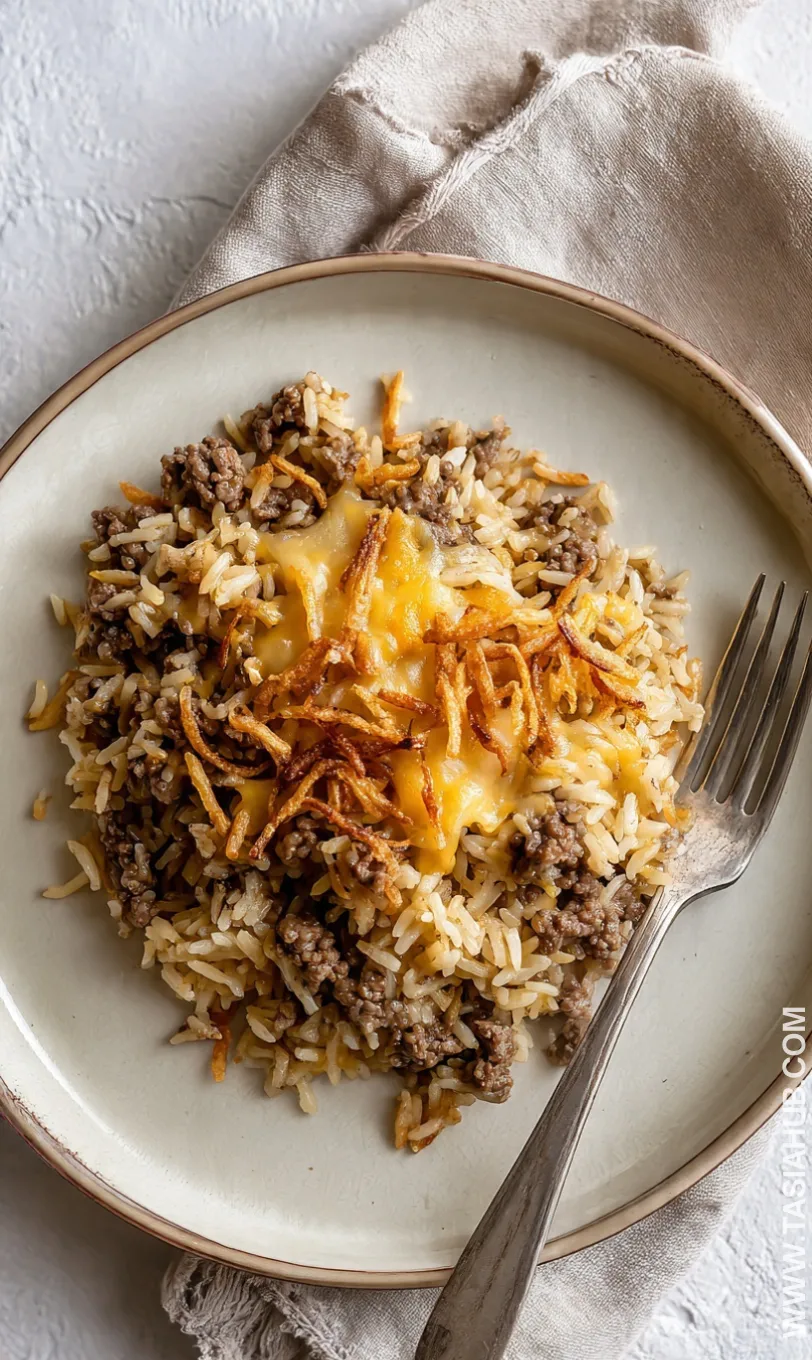 French onion ground beef and rice