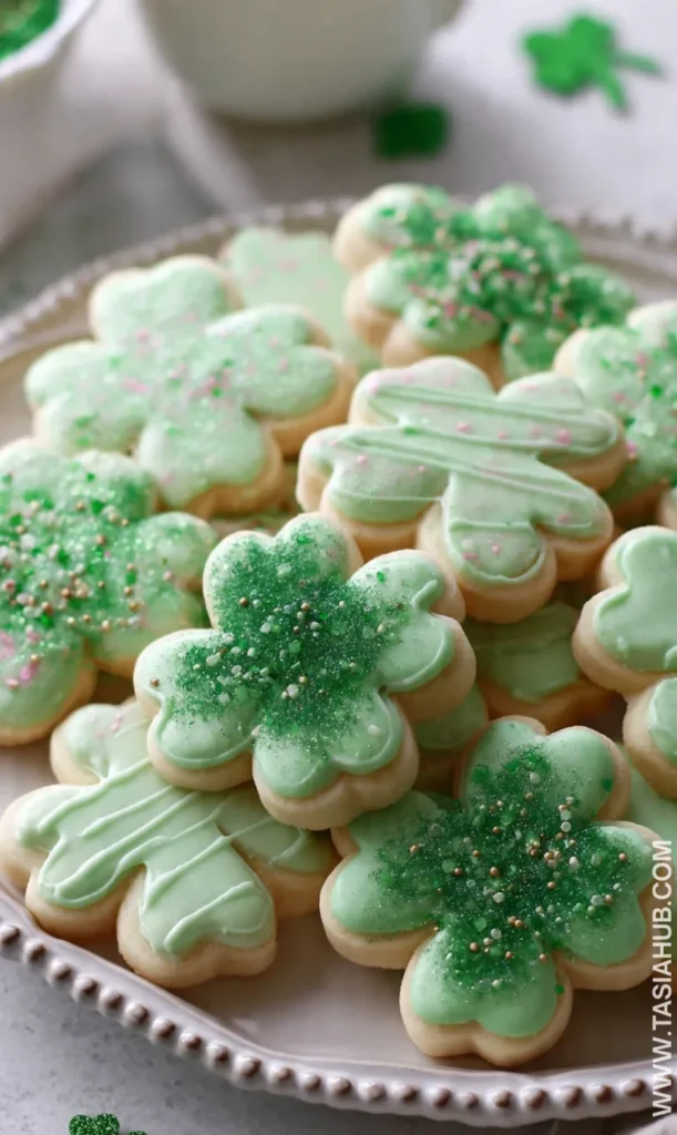 Shamrock sugar cookies