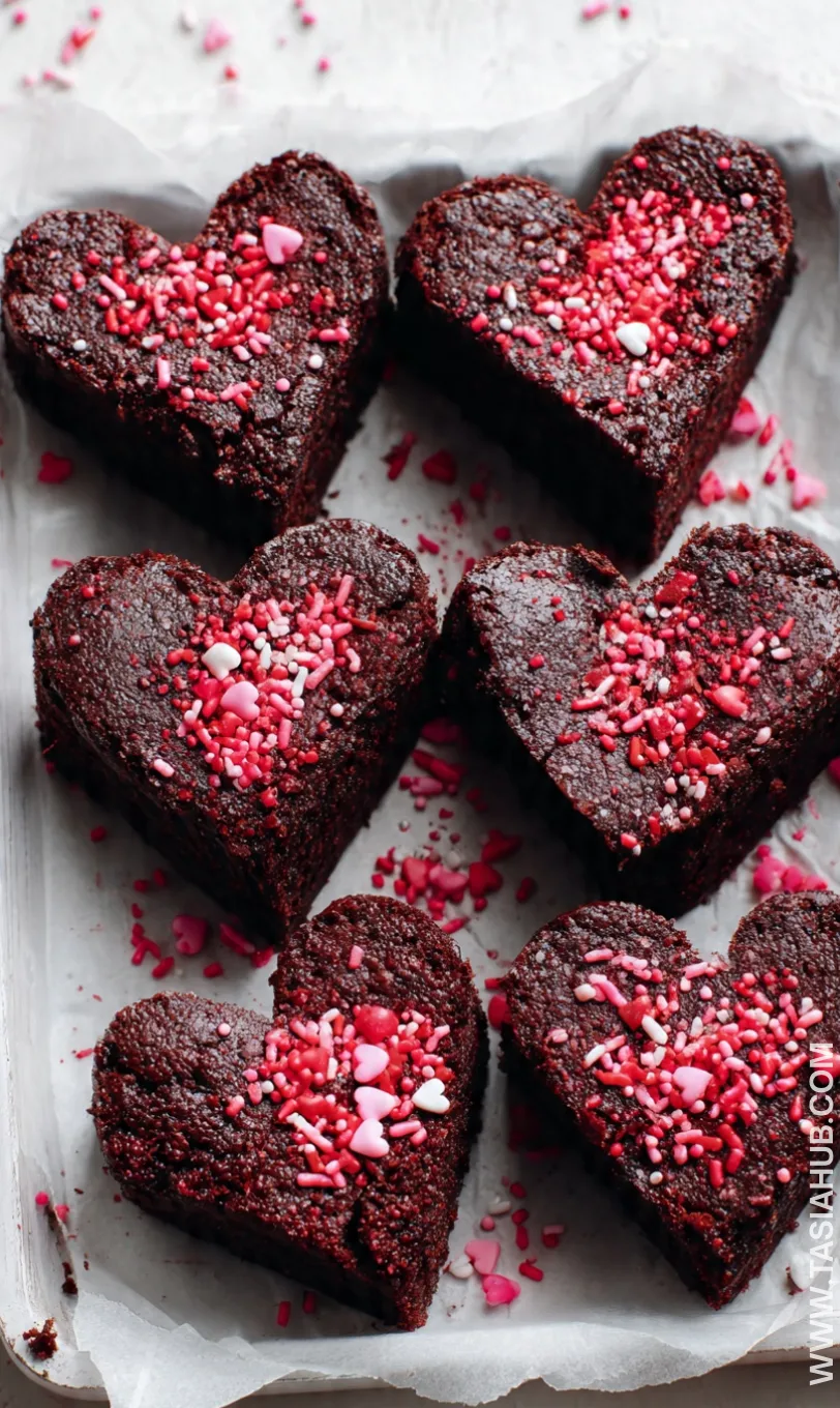 Valentine Heart brownies