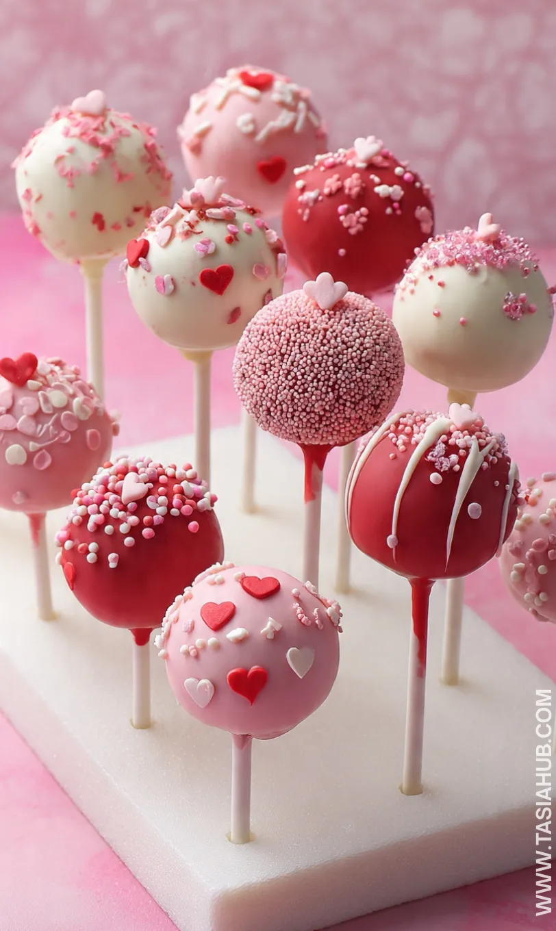 Valentines cake pops